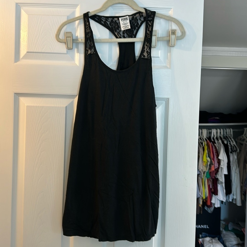 VS PINK lace detail tank dress/beach coverup